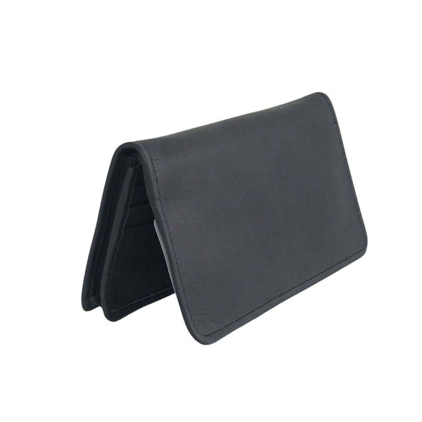 Leather Long Wallet Blue