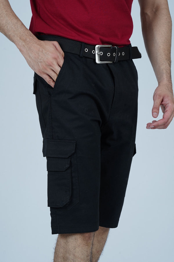 Ripstop Cargo Shorts - Black