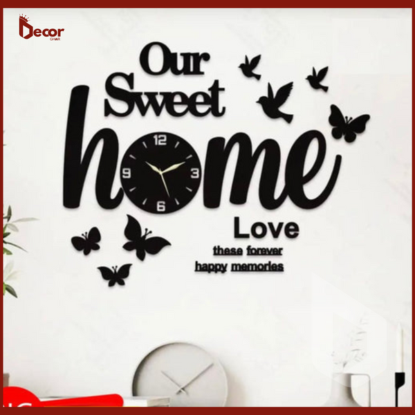 Our Sweet Home Walls Decor with Birds and Butterflies