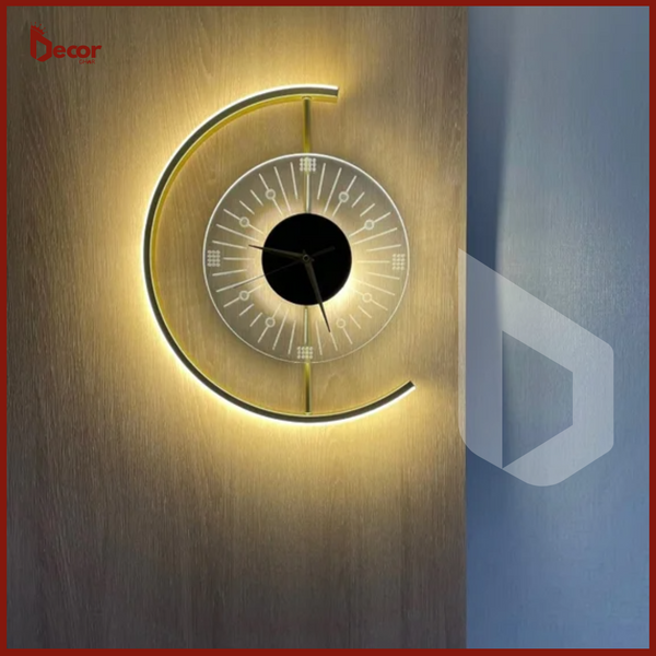 Neon Decorative Wall Art Clock - Wall Clocks