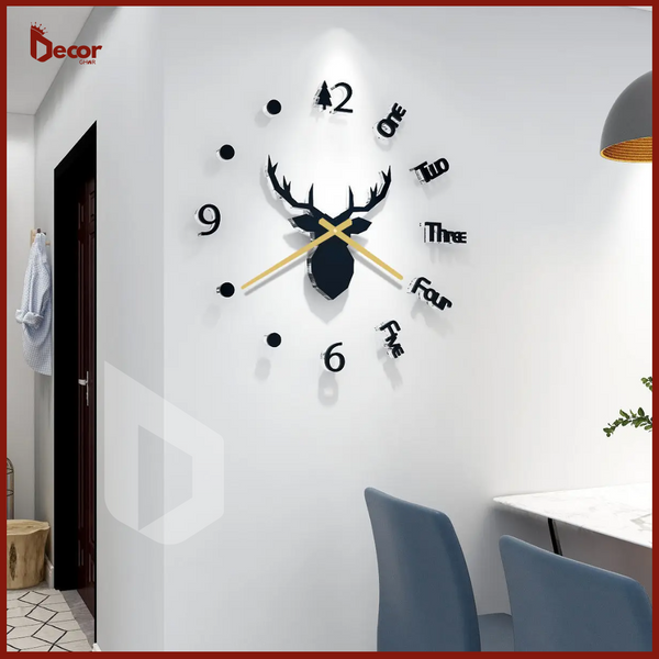 Deer Wall Clock Large - Hot Selling markhor